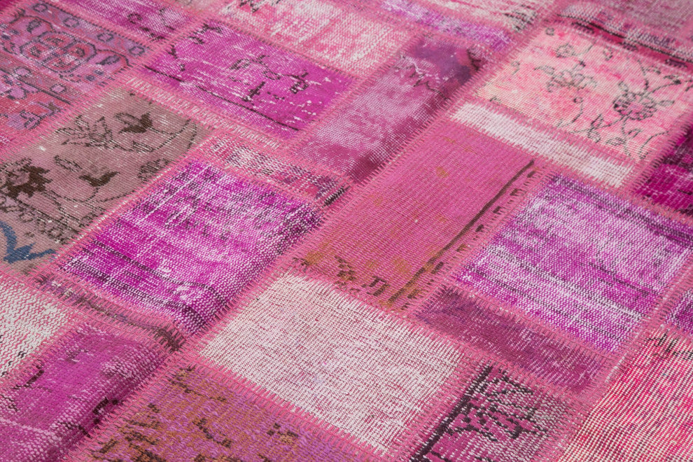 Rug N Carpet - Handmade Turkish 5' 7" x 7' 10" Unique Patchwork Area Rug