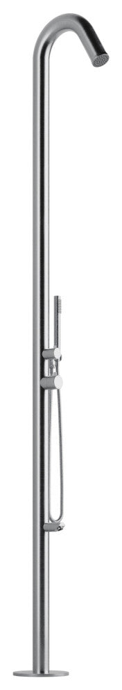 PULSE 1055-SSB Wave Outdoor Shower System In Brushed Stainless Steel