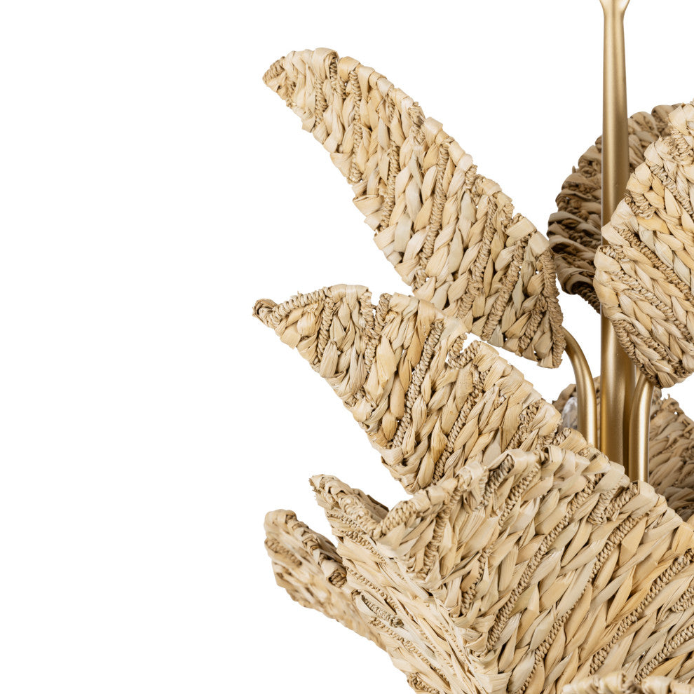 Varaluz 901C12 Banana Leaf 12 Light 44"W Abstract Candle Style - French Gold /