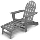 Ivy Terrace Classics Ultimate Adirondack Chair, Slate Gray