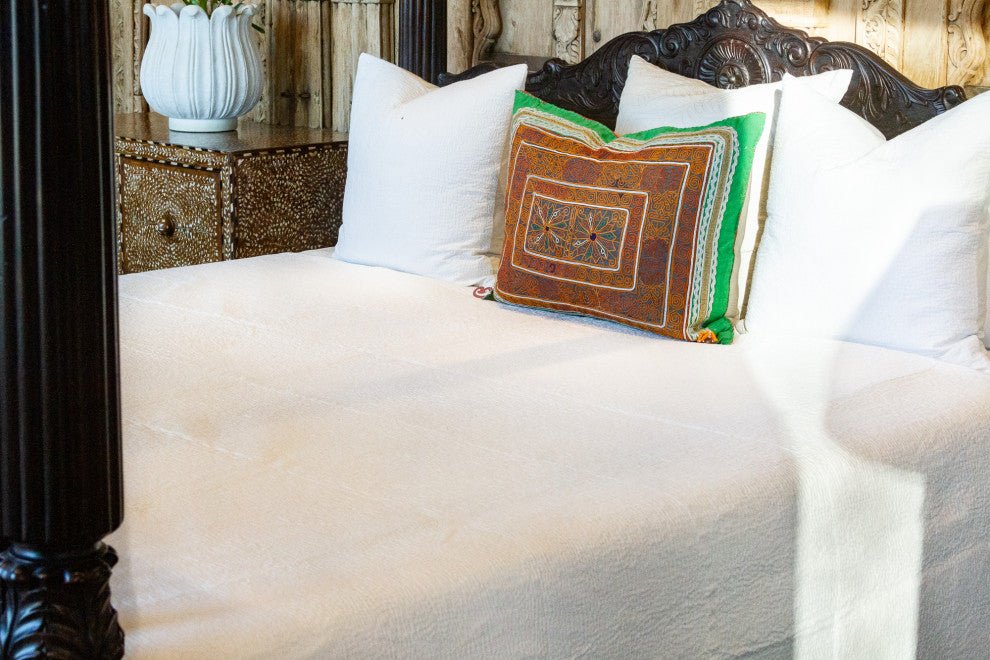Jennita Embroidered Bed Cover