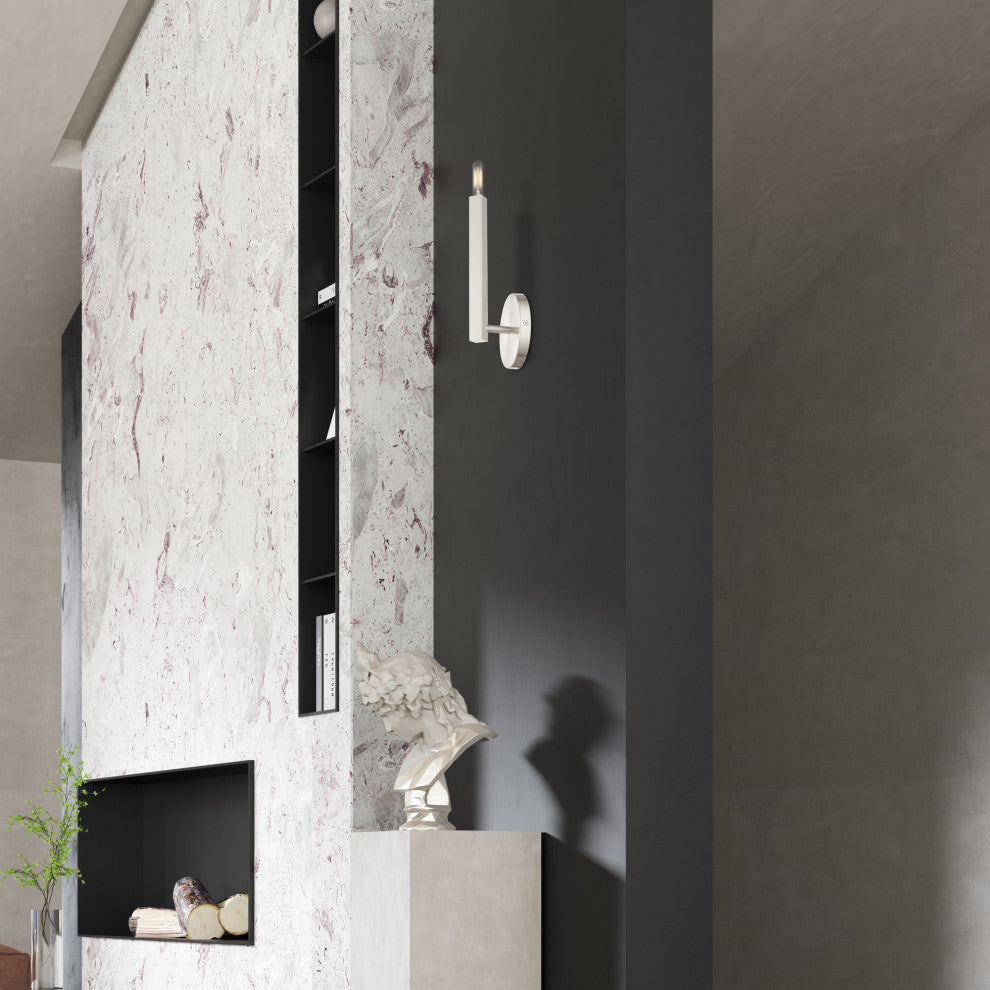 Livex Lighting Monaco 1-Light Brushed Nickel Sconce