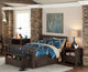 Hillsdale Highlands Harper Wood Full Bed With 2 Storage Units