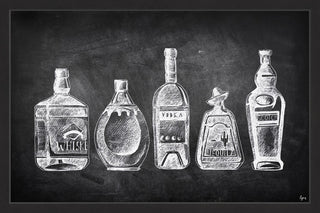 "Cinco Amigos" Framed Painting Print, 45"x30"