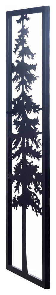Cypress II Laser Cut Metal Wall Art With Fired Finish 36"H12"W
