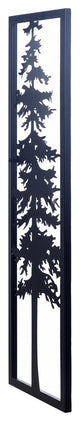 Cypress II Laser Cut Metal Wall Art With Fired Finish 36"H12"W