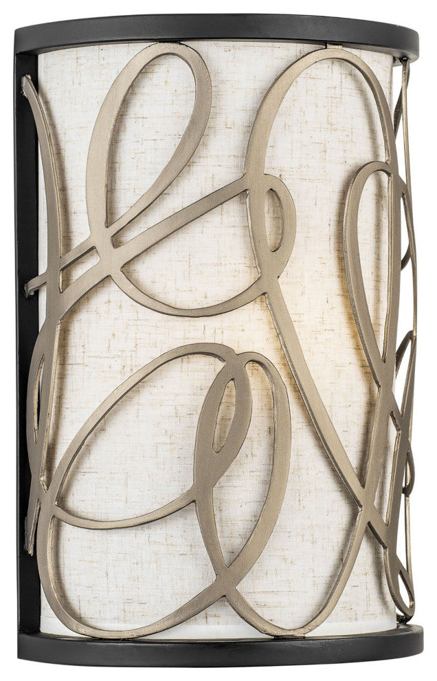 Scribble 1-Lt Sconce - Matte Black/Artifact