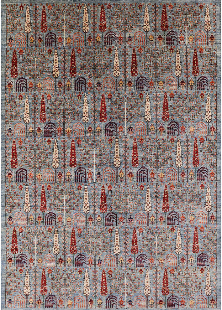 Ahgly Company Indoor Rectangle Mid-Century Modern Area Rugs, 7' x 9'