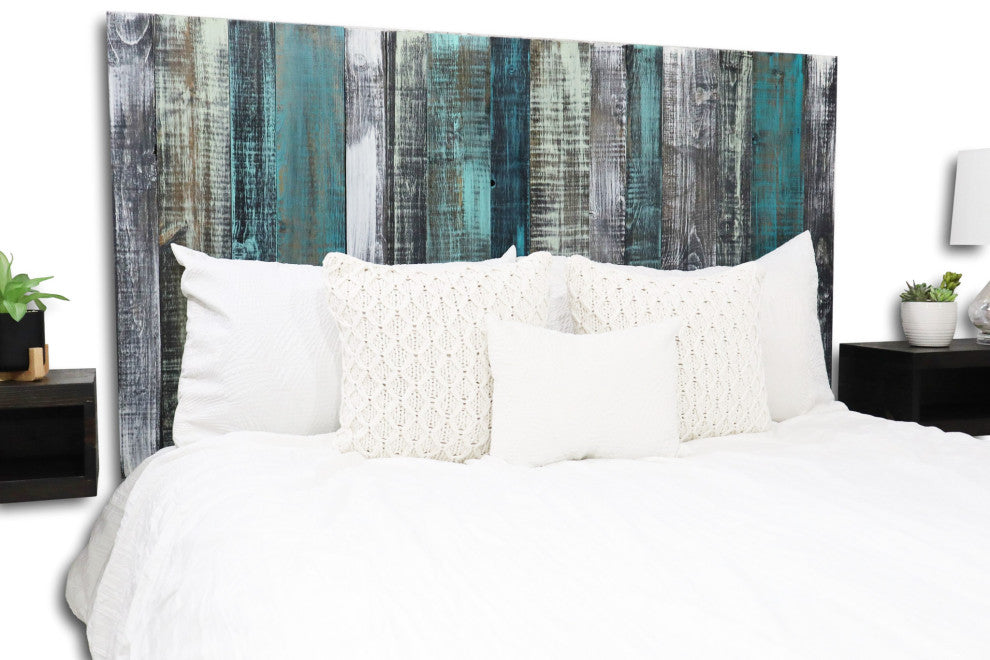Handcrafted Headboard, Leaner Style, Industrial Mix, Queen