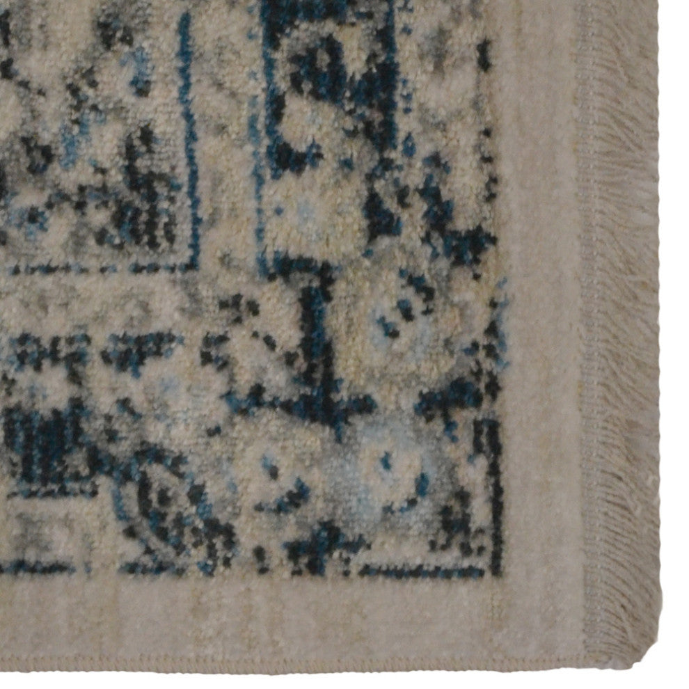 Machine Made Polyester Durable Indoor Outdoor Washable Oriental Pattern Footmat