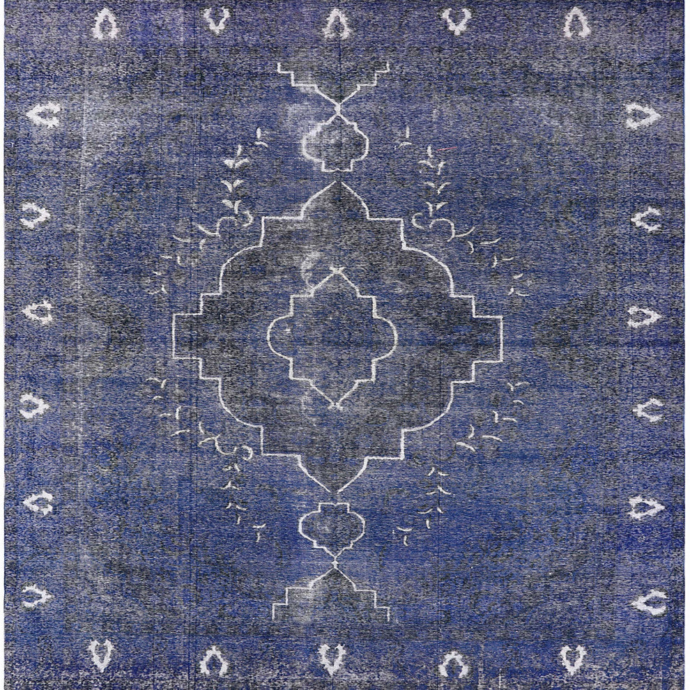 Ahgly Company Indoor Square Mid-Century Modern Area Rugs, 4' Square