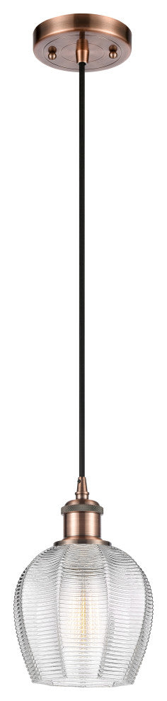 Innovations 516-1P-AC-G462-6-LED 1 Light Mini Pendant, Antique Copper
