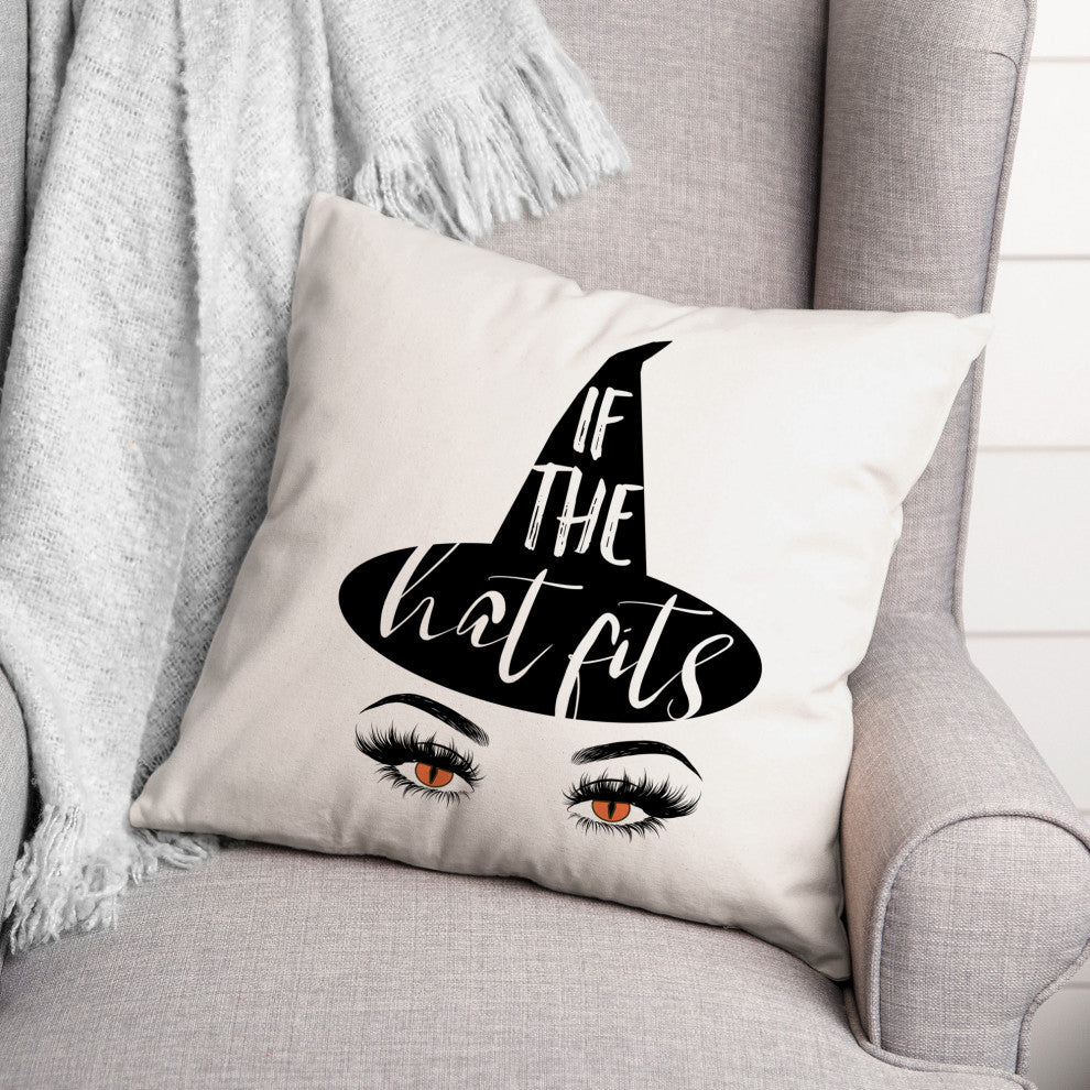 If The Hat Fits 18x18 Spun Poly Pillow