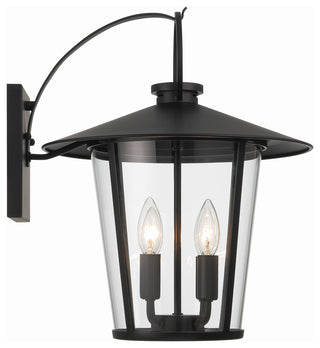 Andover 4-Light Matte Black Outdoor Wall Mount