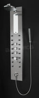 Reno Stainless Steel Shower Panel, Massage Jets, Handheld Shower