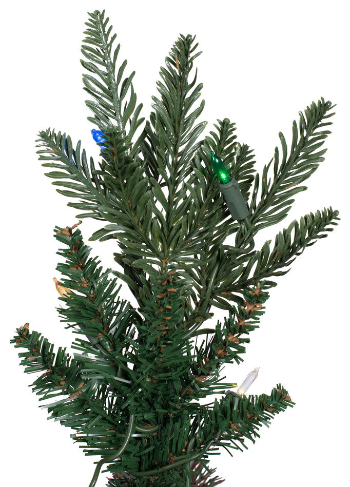 Compton Pole Pine Artificial Christmas Tree , Multi-color, 12'