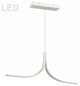 26W LED Horizontal Pendant Matte White Finish