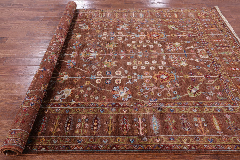 Persian Tabriz Handmade Rug 7' 1" X 10' 2" Q10039
