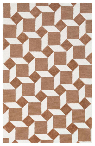 Retro Nova Area Rug, Rust, 6'x9'