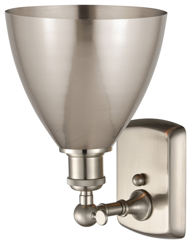 Ballston Dome Sconce, Brushed Satin Nickel