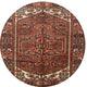 Ahgly Company Indoor Round Traditional Area Rugs, 4' Round