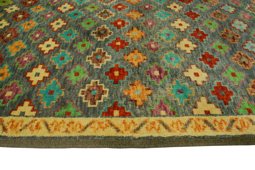 Balochi Fredric Gray/Rust Rug, 4'10x8'0