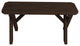 Cedar Cross-Leg Bench, Walnut Stain, 3 Foot