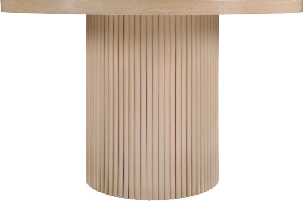 Belinda Beech Wood Dining Table, Natural, 48" W x 48" D x 31" H
