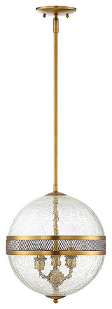Stirling 3-Light Pendant, Warm Brass