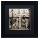 Alan Blaustein 'Avignon II' Art, Black Frame, Black Mat, 11x11