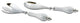 Peony Salad Serving Set, Snow