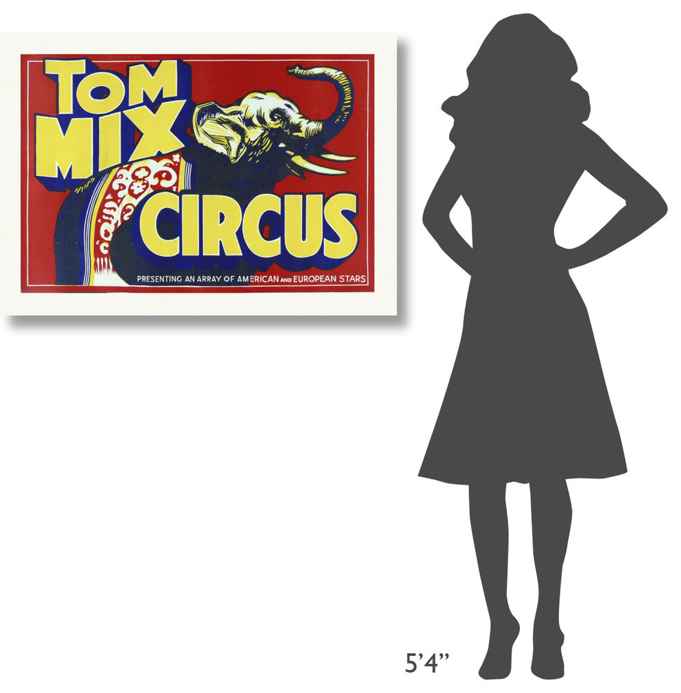 "Tom Mix Circus" Stretched Canvas Giclee by Hollywood Photo Archive, 40x29"