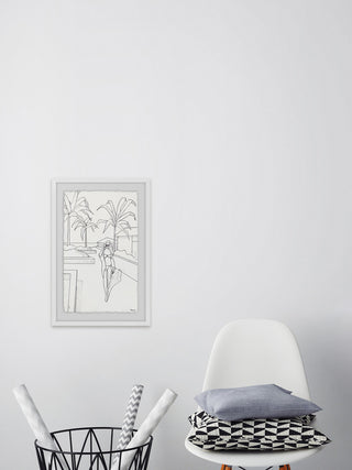 "Way to Chill" Framed Painting Print, 12"x18"