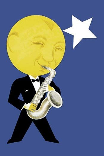 Moonlight Jazz- Gallery Wrapped Canvas Art 28" x 42"