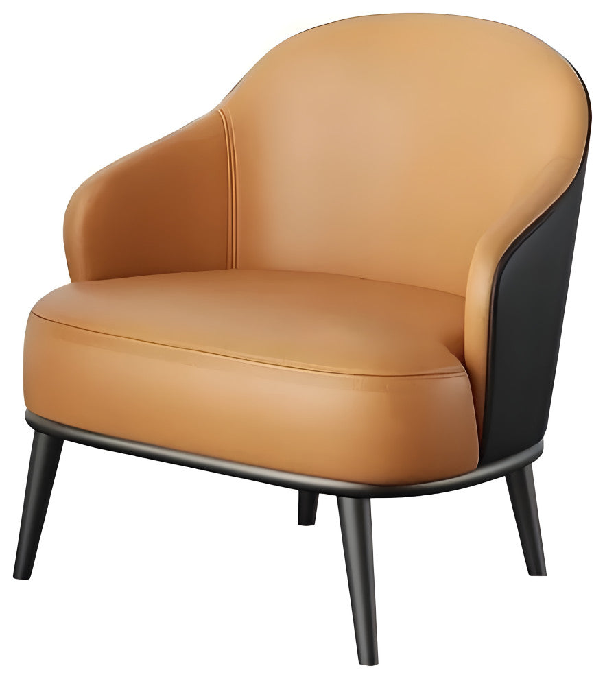 Nordic Style Dining Chair Backrest Stool, Orange