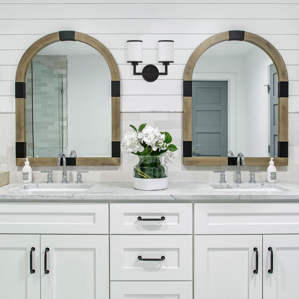 Crystorama Lighting Group BRY-8002 Bryant 2 Light 15"W Vanity - Black Forged