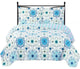 Arielle Oversized Printed Quilted Coverlet Set, Full/Queen
