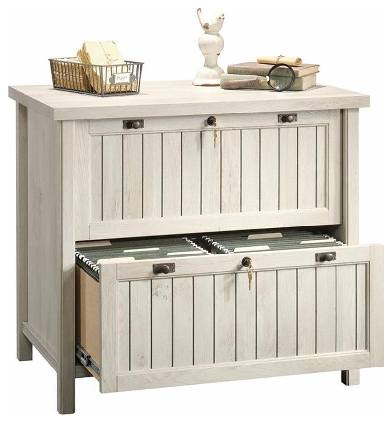 Sauder Costa Engineered Wood 2-Drawer Lateral File Cabinet in Chalked Chestnut