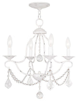 Chesterfield Mini Chandelier, Antique White