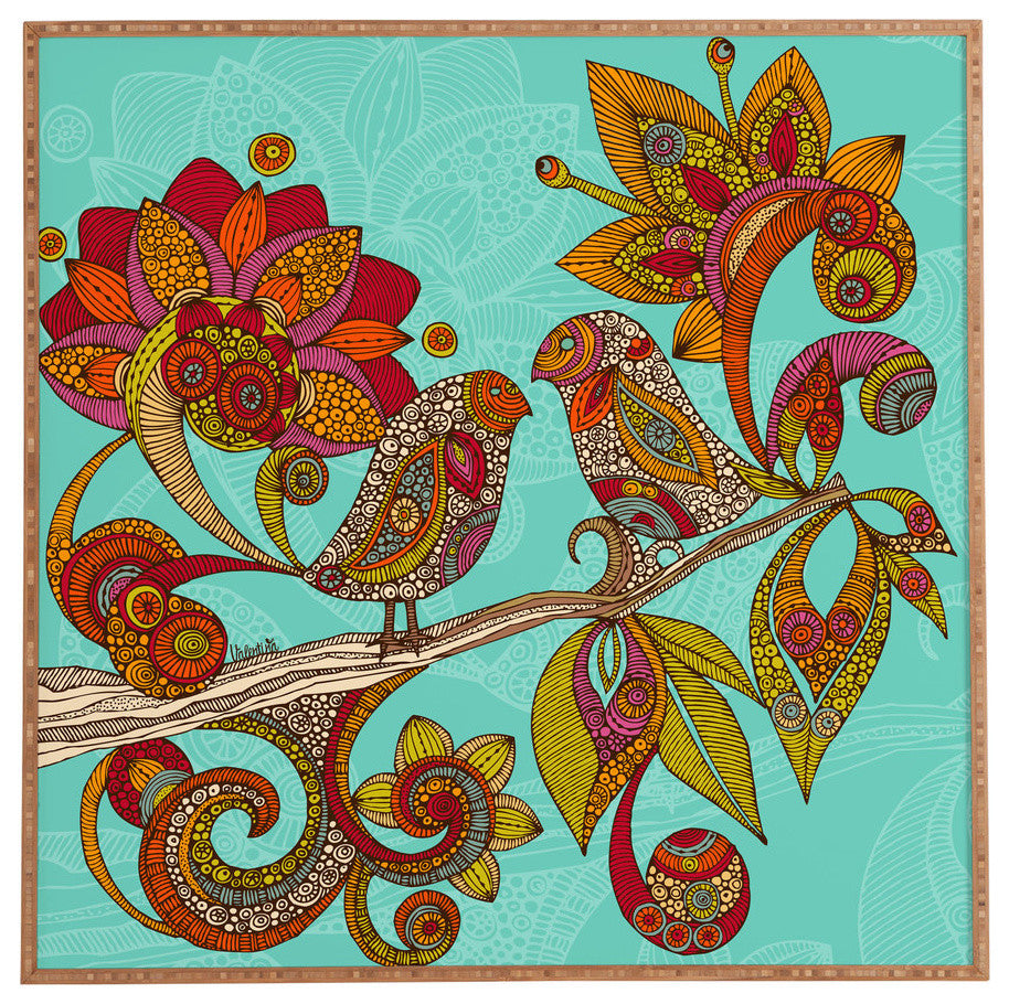 Deny Designs Valentina Ramos Hello Birds Framed Wall Art