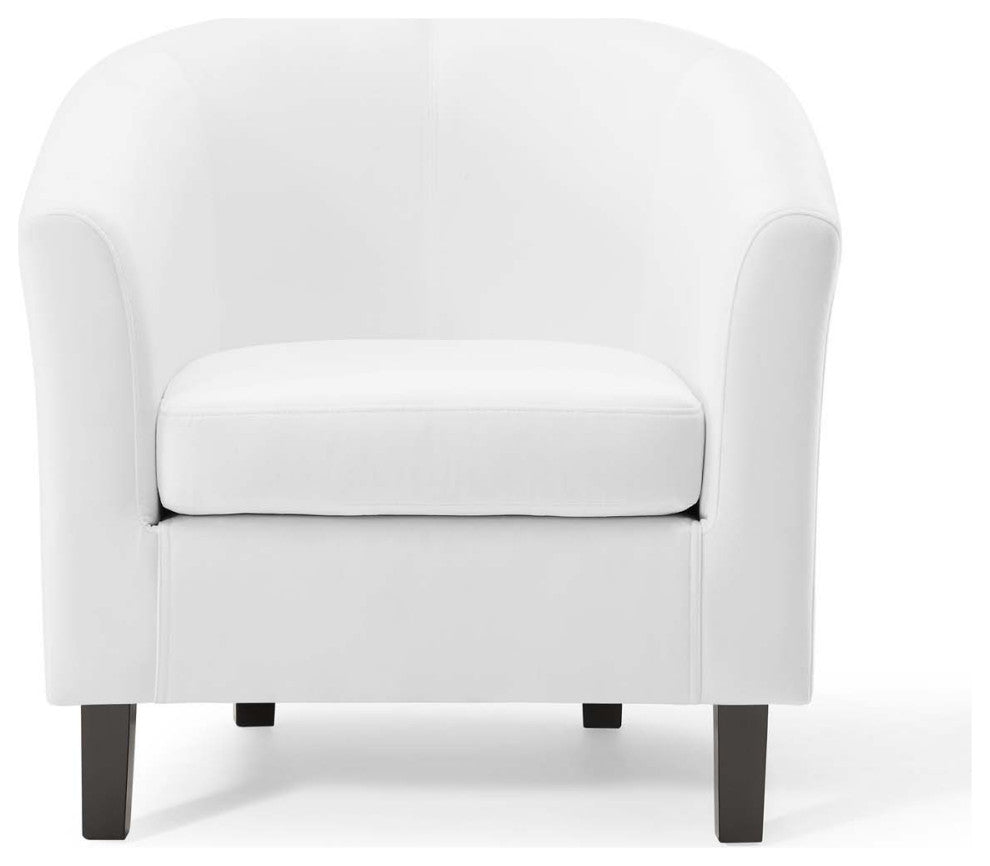 Prospect Performance Velvet Armchair-White