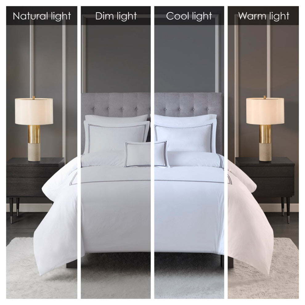 Madison Park Signature 100% Cotton Sateen Embroidered Comforter Set