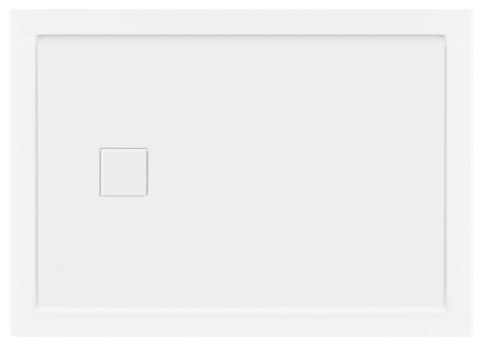 LessCare 48"x34" Single Threshold Shower Pan Base Alcove Left Drain