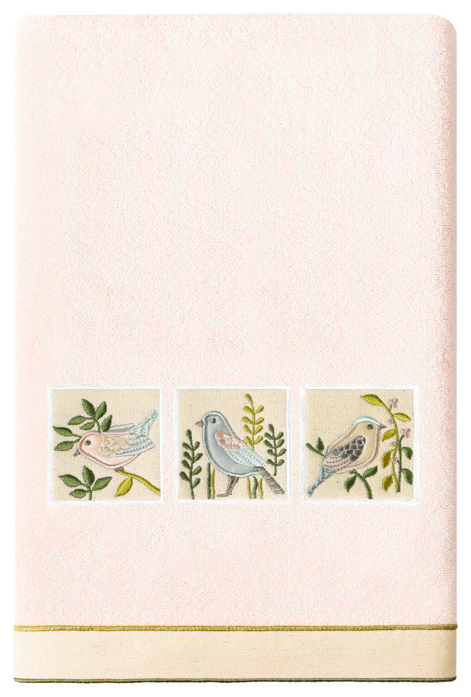 Linum Home Textiles 100% Turkish Cotton BELINDA 4PC Embellished Towel Set