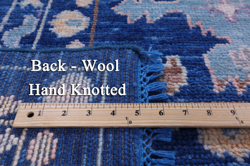 Turkish Oushak Handmade Wool Rug 10' 2" X 13' 9" - Q13560