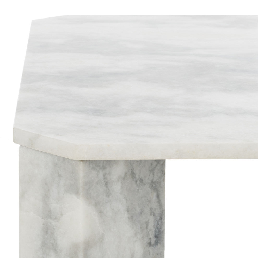 Safavieh Couture Daysi Marble Coffee Table, White