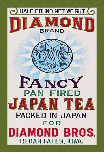 Diamond Brand Tea- Gallery Wrapped Canvas Art 28" x 42"