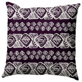 Tribal Geo Pillow, Purple, 26"x26"