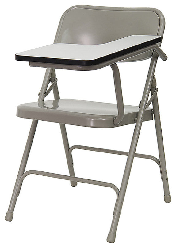 Flash Furniture Premium Steel Folding Chair with Left Hand Tablet Arm