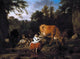 Adriaen Van de Velde A Classical Landscape, 21"x28" Wall Decal